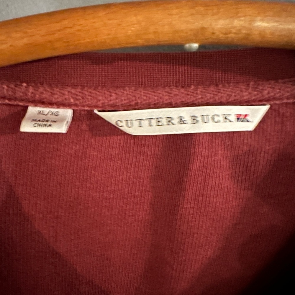 Cutter & Buck Rust V-Neck Women's Sweater - Picture 2 of 3